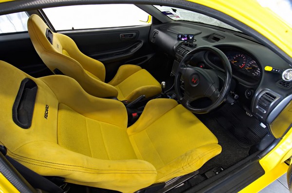 2000 Yellow Honda Integra Type-r yellow Recaro seats