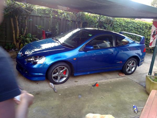 Vivid Blue Pearl DC5 AUDM Honda Integra Type-R