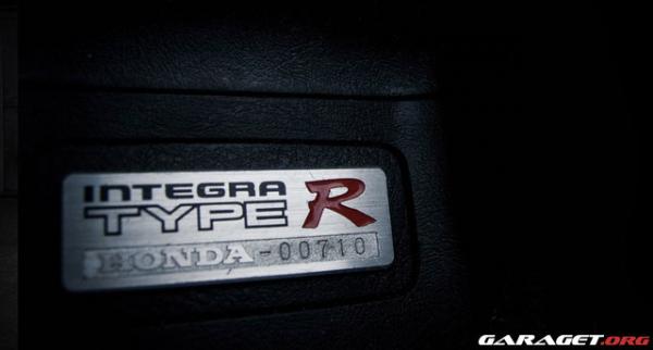 EDM Honda Integra Type-R badge number 00710