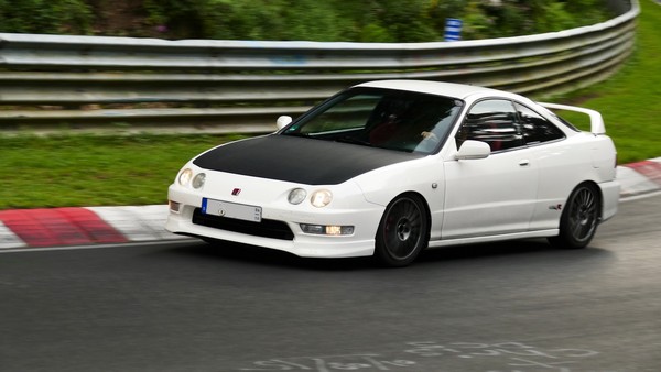 1998 Championship White EDM Integra Type-R at the race track