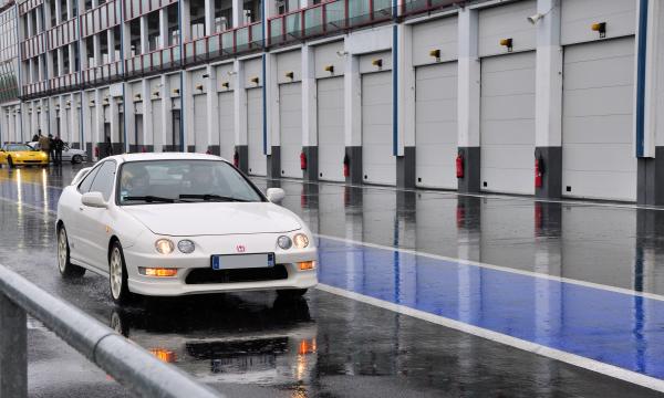 Honda ITR in the pits at the racetrack