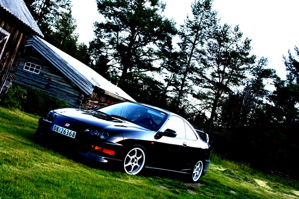 EDM Honda Integra Type-R sitting in the grass