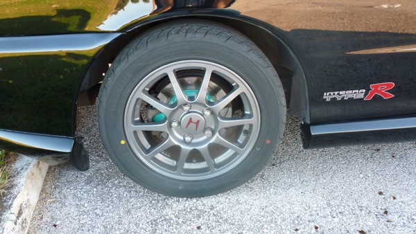 EDM Integra Type R gunmetal wheels