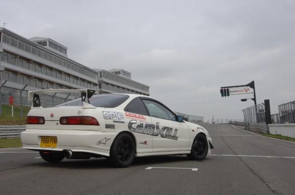 1996 championship white JDM ITR at race track