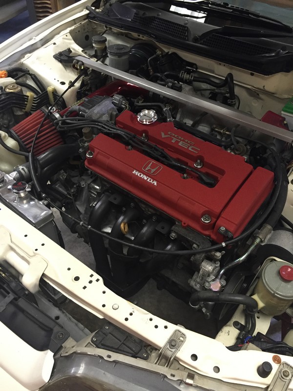 JDM ITR Engine reinstalled after re-paint