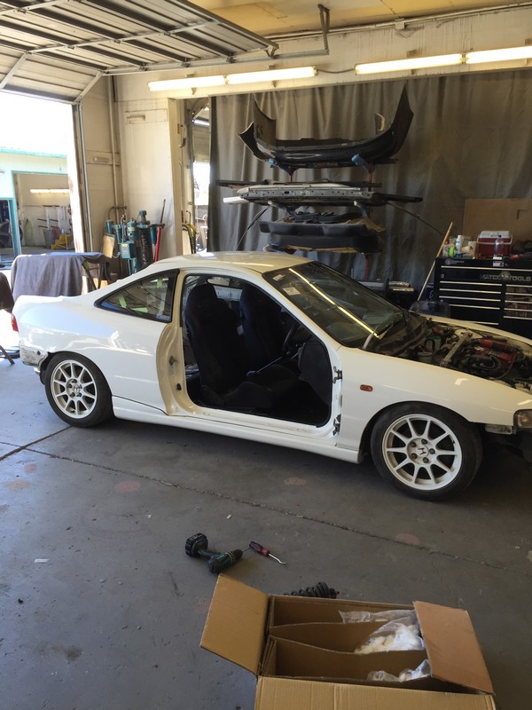 96 JDM Honda Integra Type-R doorless after re-paint