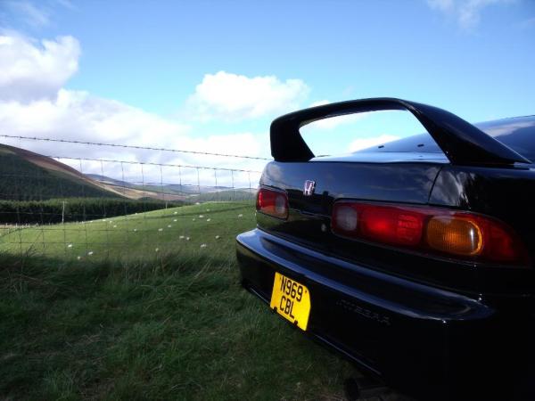 Scenic view beyond the 1996 GBP ITR back end