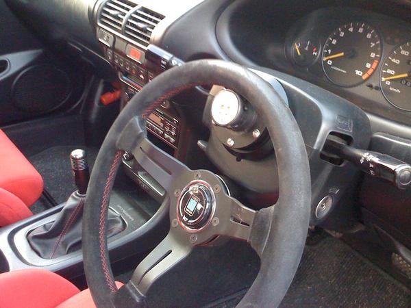 JDM ITR dash with quick release steering wheel