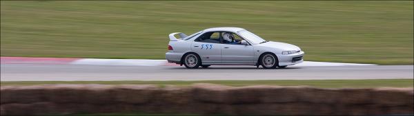 Vogue Silver Metallic 1997 JDM Integra Type-R at the track