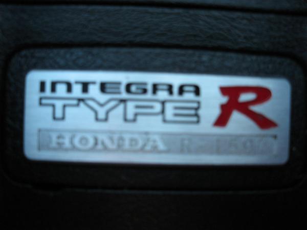 JDM Integra Type-rx center console badge