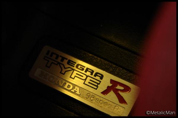 JDM Integra Type-r interior badge plaque