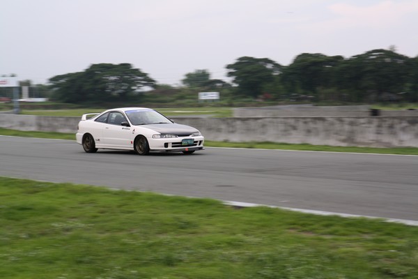 Left hand drive 1998 JDM Honda Integra Type-R at the track