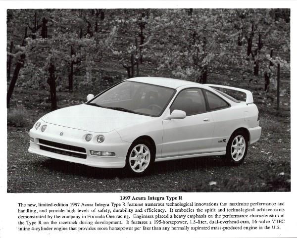1997 Acura Integra Type-R Press Vehicle Front