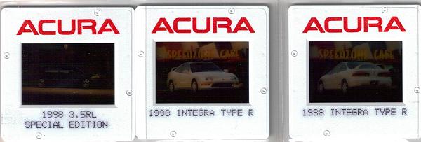 1998 Acura Integra Type-r press vehicle slides