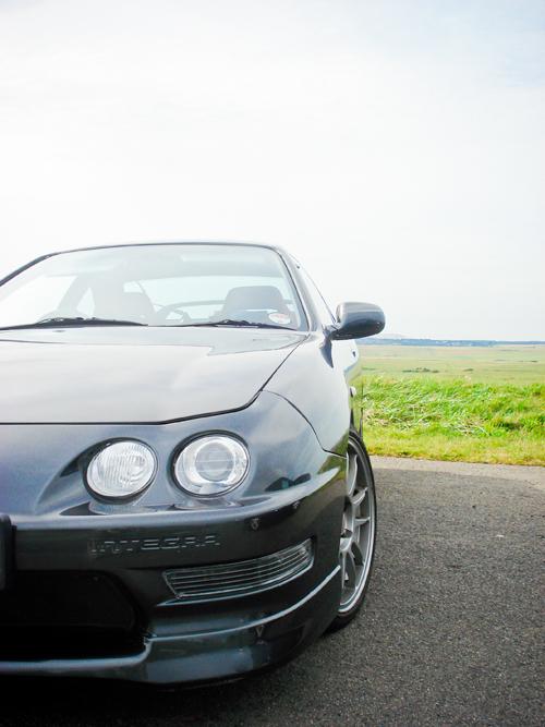 1998 Black Integra Type R front corner