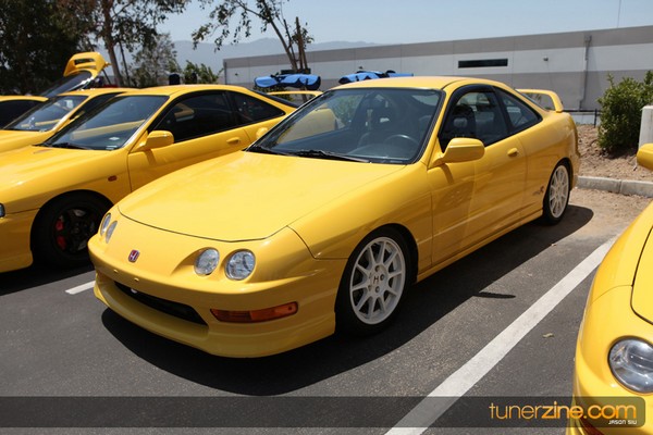 2000 Phoenix Yellow Acura Integra Type-R at ITR Meet