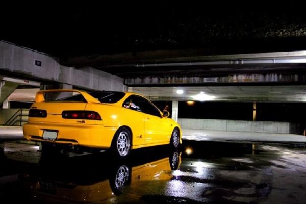 2000 Acura Integra Type-r phoenix yellow in the water