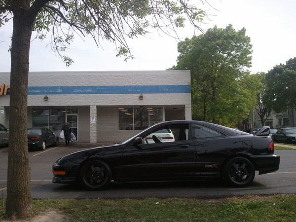 acura integra black rims