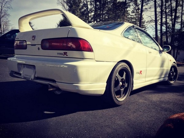 1997 Championship White Acura Integra Type-R rear end
