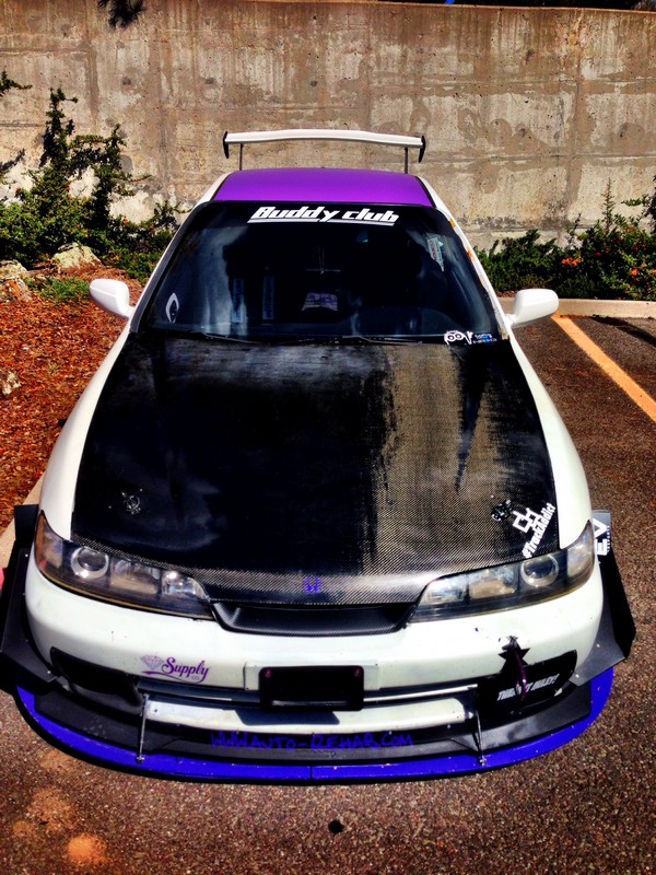 2000 Acura Integra Type-r purple roof canards carbon hood