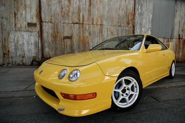 Phoenix Yellow Acura Integra TypeR