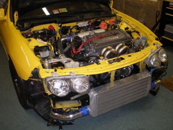 Turbocharged Phoneix Yellow Acura Integra Type-R