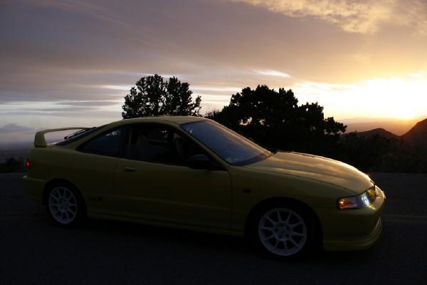 Yellow type-r at sunet