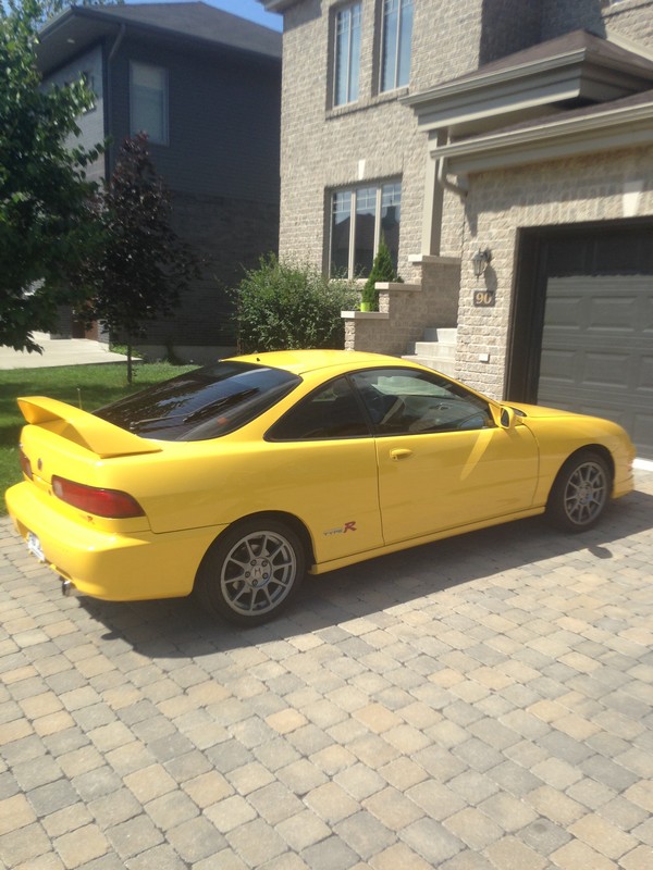 2000 Phoenix Yellow Canadian Integra Type-R JDM Wheels