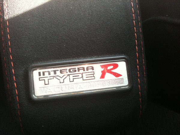 Canadia Integra Type-R badge number