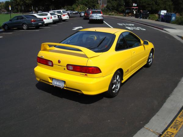 Phoenix Yellow 2000 Acura Integra Type-r passenger side