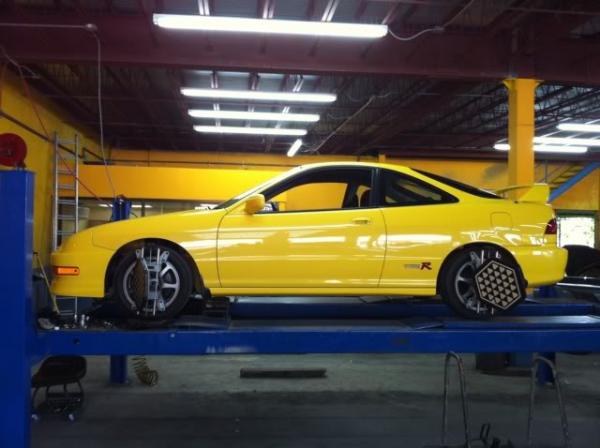 2000 Phoenix yellow type-r on the alignment rack