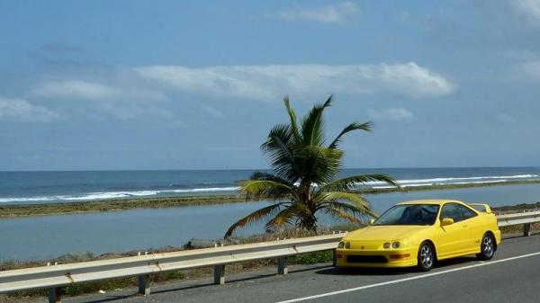 Phoenix yellow integra typeR scenic beach picture