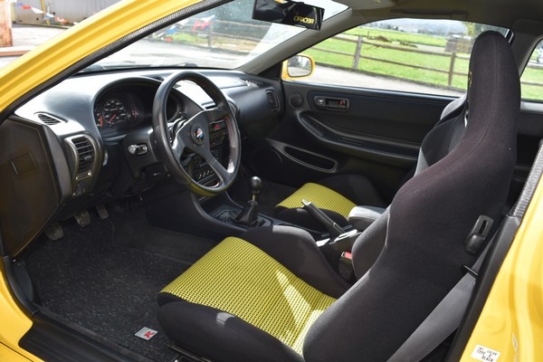 2000 Phoenix Yellow Acura Integra Type-R custom interior