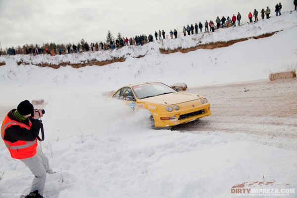 Phoenix Yellow 2000 Acura Integra Type-r rally car