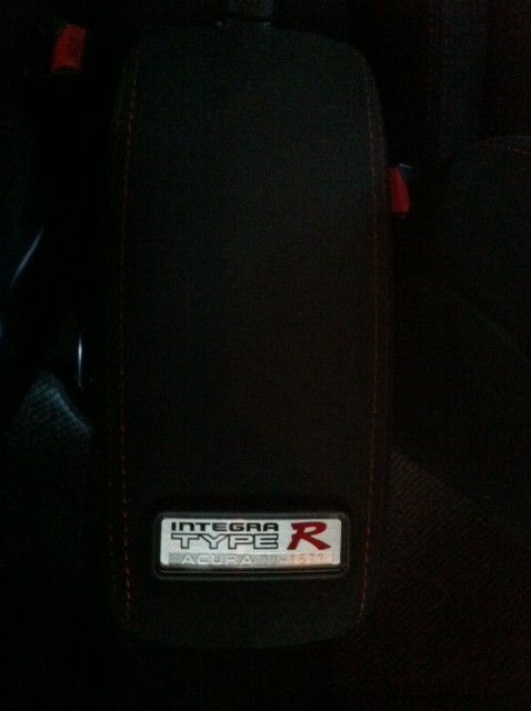 2000 Acura Integra Type-r arm rest with badge