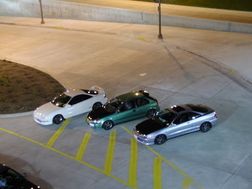 championship white 1997 Acura Integra Type-R from above