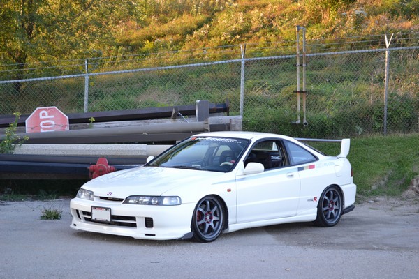 Championship White 1997 Acura Integra Type-R Mugen Stripe