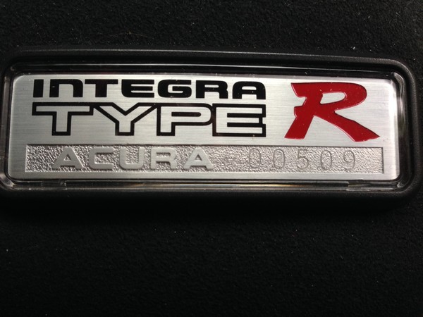 1997 Acura Integra Type-R badge