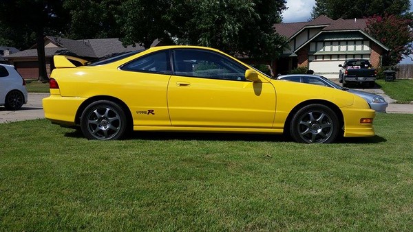 Lightly modified 2001 Integra Type R phoenix yellow