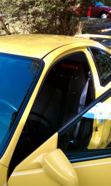 Phoenix Yellow 2001 Acura ITR black JDM recaro