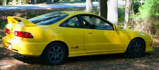 2001 Phoenix Yellow Acura Integra Type-R