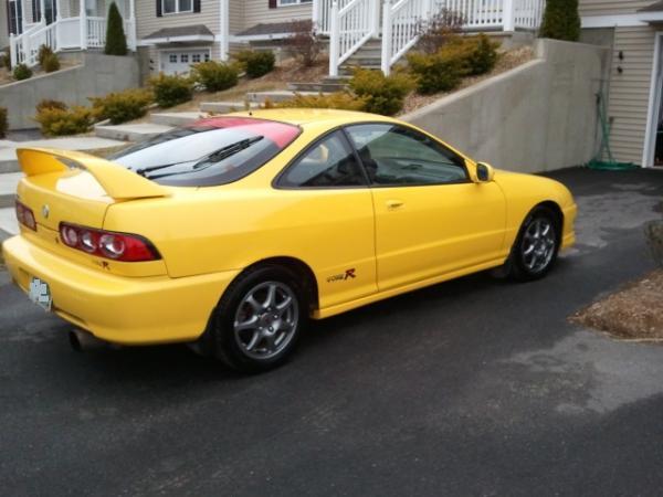 2001 Phoenix Yellow Acura Integra Type-R with altezza tail lights