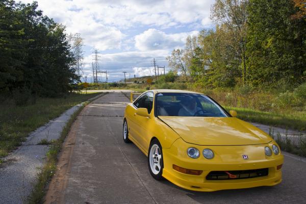 Phoenix Yellow Acura Integra Type-R