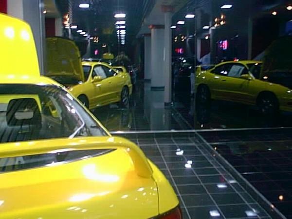 Phoenix Yellow Integra Type-R inside showroom