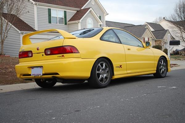 01 acura integra type-r phoenix yellow