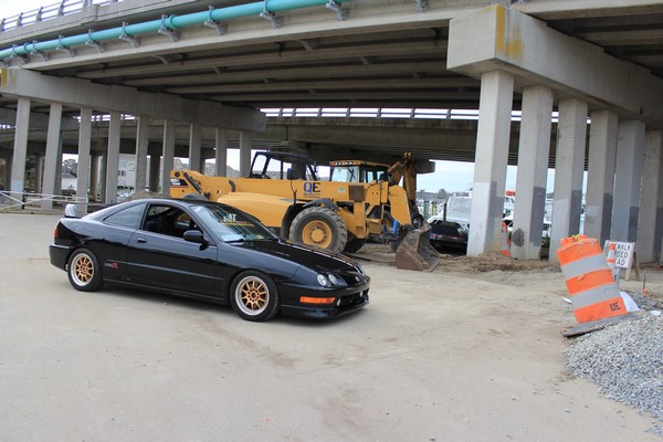 2001 Nighthawk Black Pearl Acura ITR at the work-site