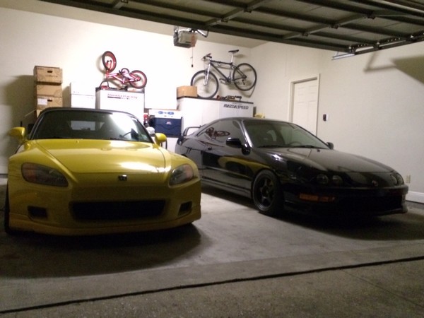 NBP 2001 ITR in garage with yellow s2000