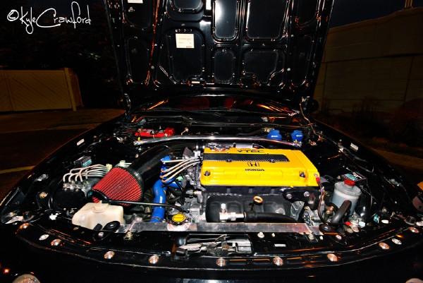 2001 integra type-r under the hood