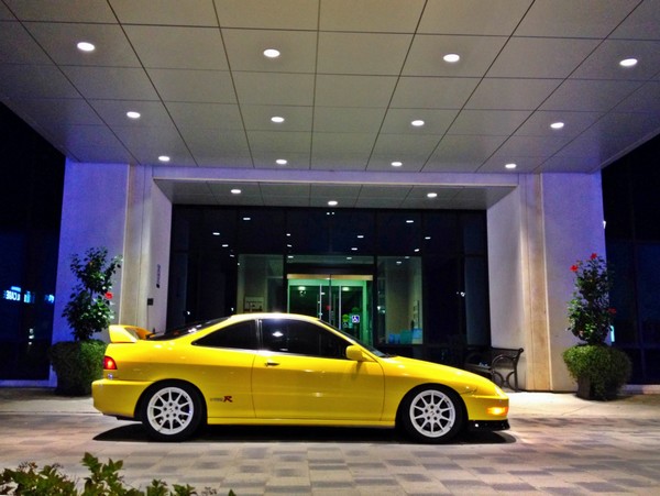 2001 Phoenix Yellow Integra type-R CW JDM Wheels