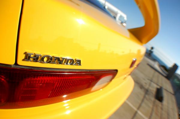 Honda emblem on Acura Integra Type-R